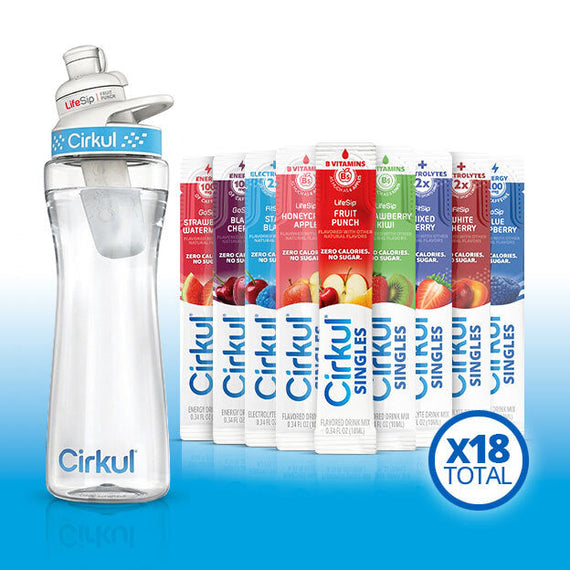22oz. Plastic Bottle & LifeSip® Fruit Punch I9